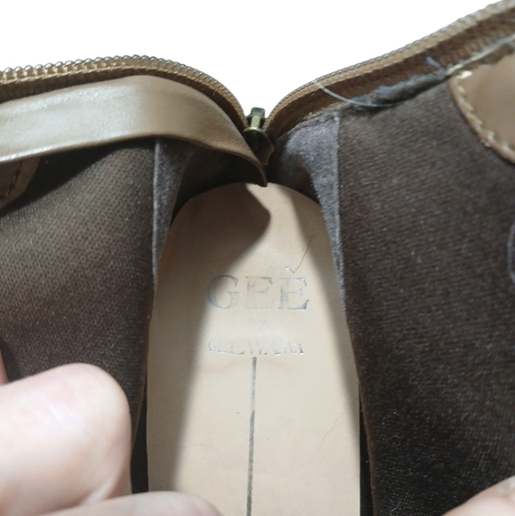 Anthropologie Gee Wawa Western Ankle Boots Women's Brown Leather Booties sz 8.5 - Picture 9 of 11